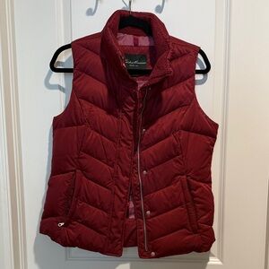 Eddie Bauer Women's Burgundy Puffer Vest